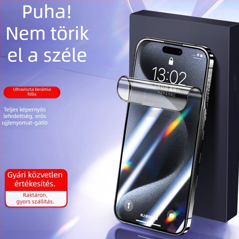 Edzett üveg kijelzővédő anti-peep magánéletvédelmi funkcióval iPhonehoz, teljes lefedettség