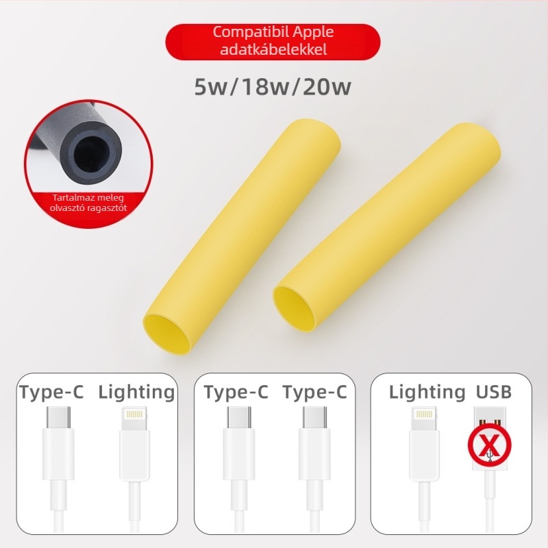 Adatkábel védőburkolat – Márka Jts/Jutai; Modell Data cable protective cover; Henger típus: védővezeték; Stílus: minimalistikus; Anyag: cső; Alkalmas: adatkábelek