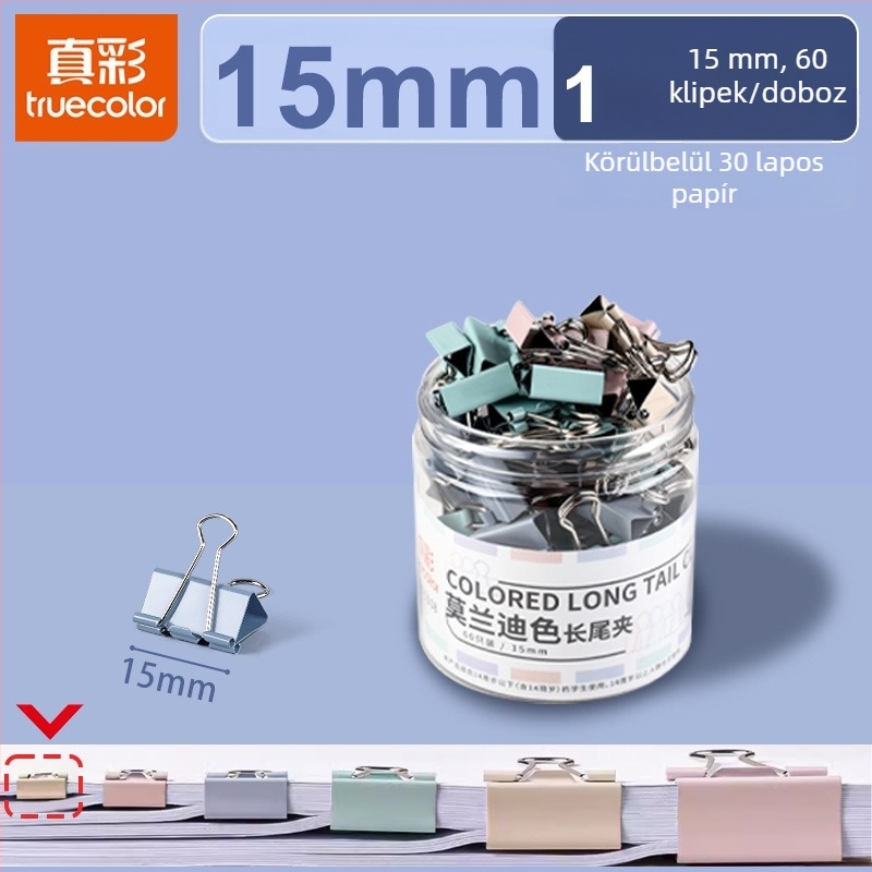 Fém iratklipsz dovetail kialakítással, modell Dovetail clip, sorozat multifunkcionális iratklipsz