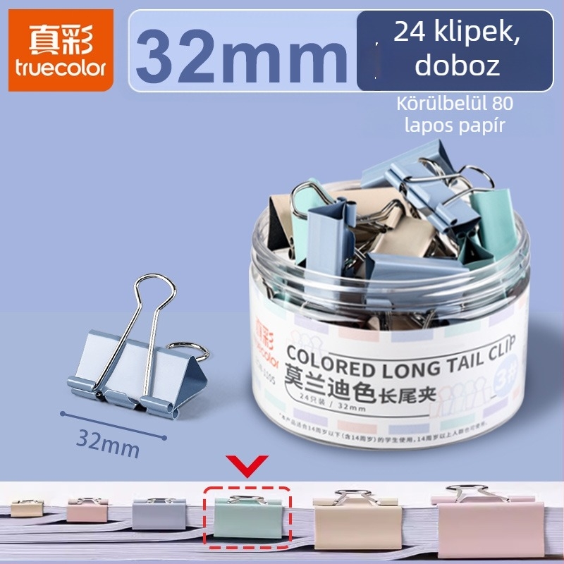 Fém iratklipsz dovetail kialakítással, modell Dovetail clip, sorozat multifunkcionális iratklipsz