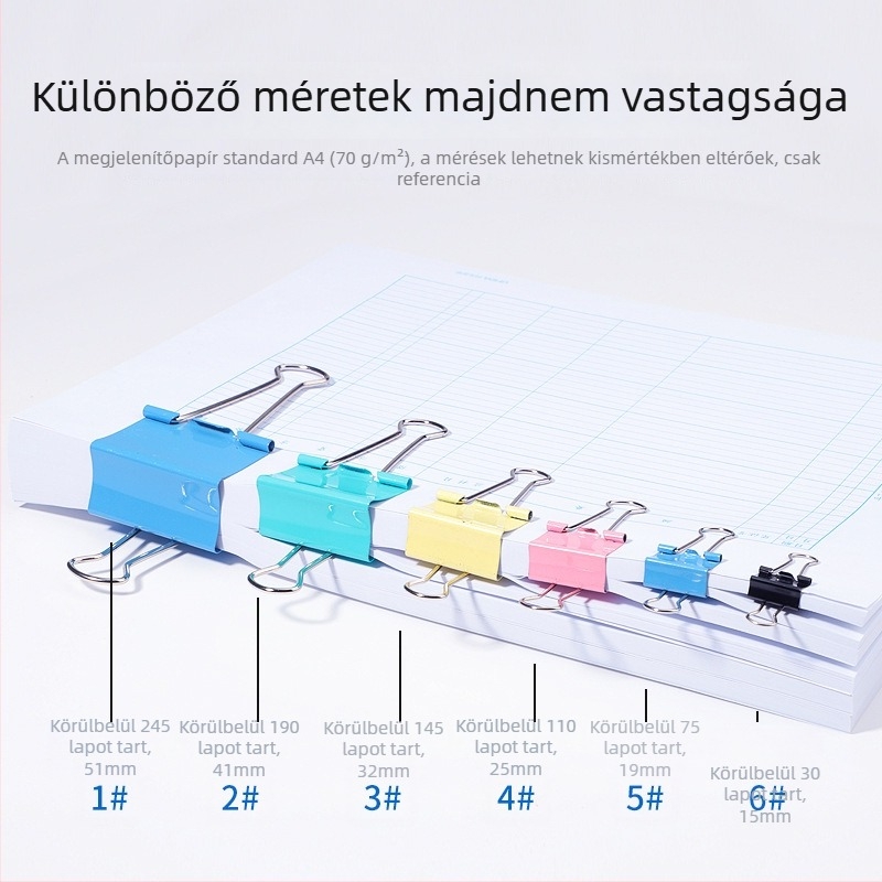 Haiboxin fém iratrendező klipek irodai dokumentumokhoz