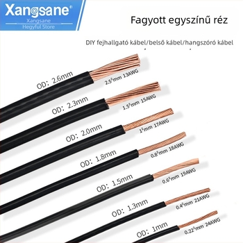 Xangsane XS-DIY07 Trumpet line — monokristályos réz, mag: csupasz réz vezető, réz vezető