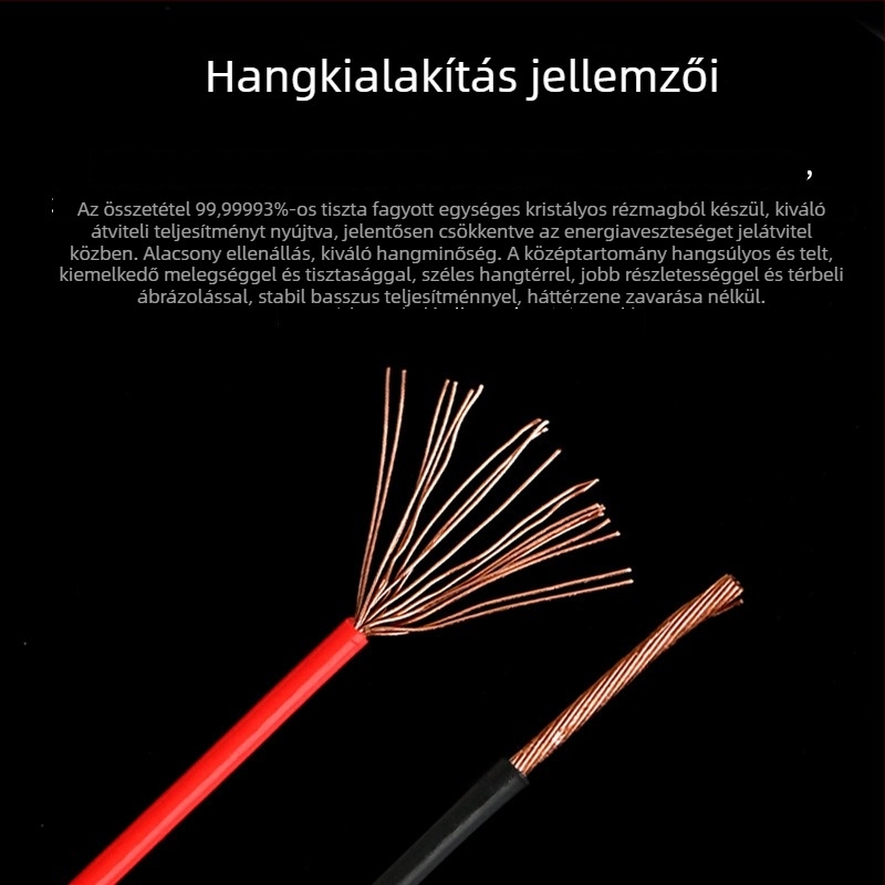 Xangsane XS-DIY07 Trumpet line — monokristályos réz, mag: csupasz réz vezető, réz vezető