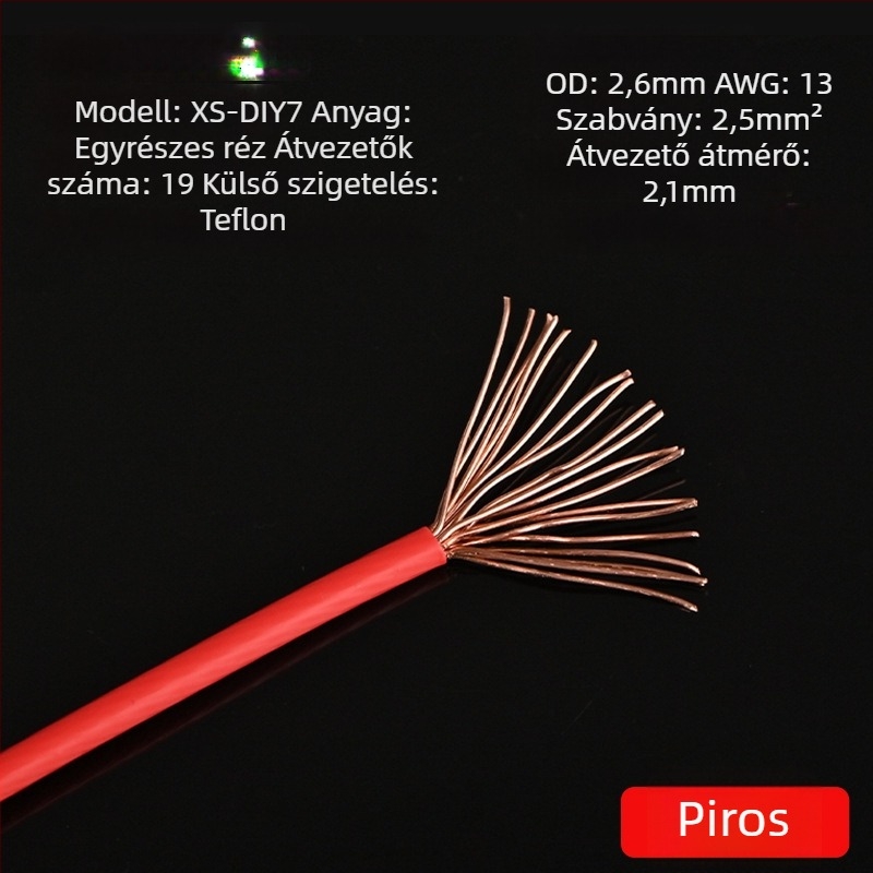 Xangsane XS-DIY07 Trumpet line — monokristályos réz, mag: csupasz réz vezető, réz vezető