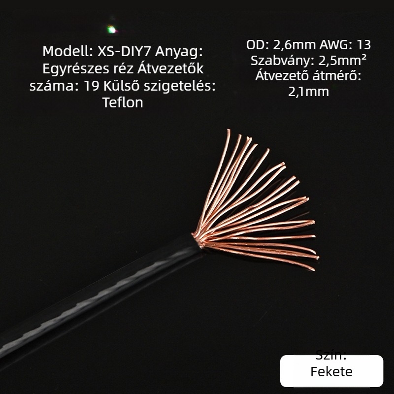 Xangsane XS-DIY07 Trumpet line — monokristályos réz, mag: csupasz réz vezető, réz vezető