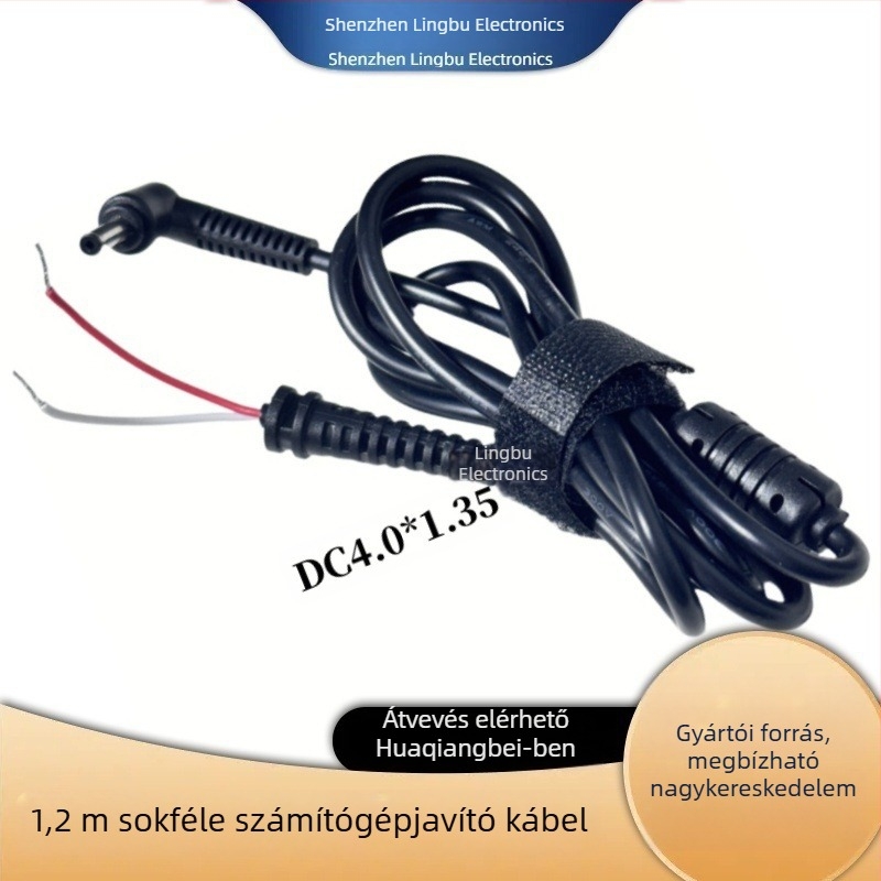 Laptop töltőkábel – kompatibil Lenovo négyzetes porttal, HP töltőkábel cseréje, DC csatlakozó, Samsung és Asus laptopok