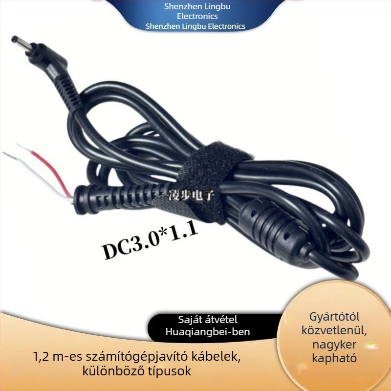 Laptop töltőkábel – kompatibil Lenovo négyzetes porttal, HP töltőkábel cseréje, DC csatlakozó, Samsung és Asus laptopok