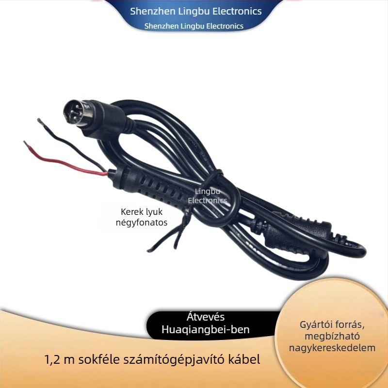 Laptop töltőkábel – kompatibil Lenovo négyzetes porttal, HP töltőkábel cseréje, DC csatlakozó, Samsung és Asus laptopok
