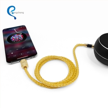 Type-C to 3,5 mm audio kábel, Changsheng, ezüstbevonatos rézmag, oxigénmentes réz vezető, ROHS tanúsított