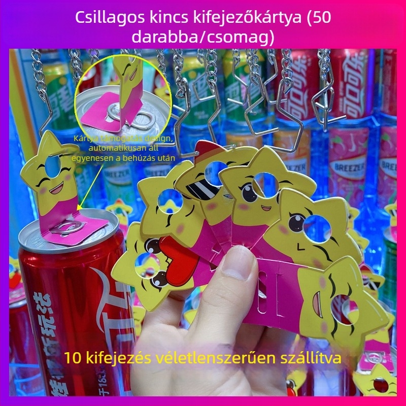 PVC akasztó kiegészítő italos fogó géphez, 18×23 cm, 20 akasztó, interfész