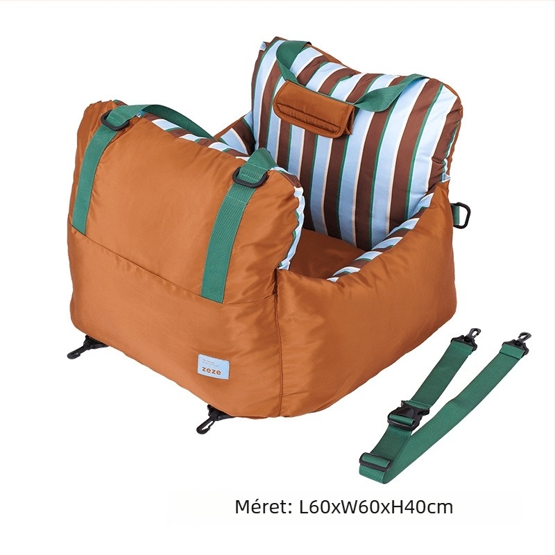 ZEZE Kisállat crossbody táska – puha anyagú, egyszínű minta, kapacitás 15000