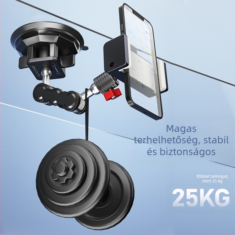 TENGDAFEI autótelefon tartó és állvány élő közvetítéshez (univerzális, ötvözet, modell T16)