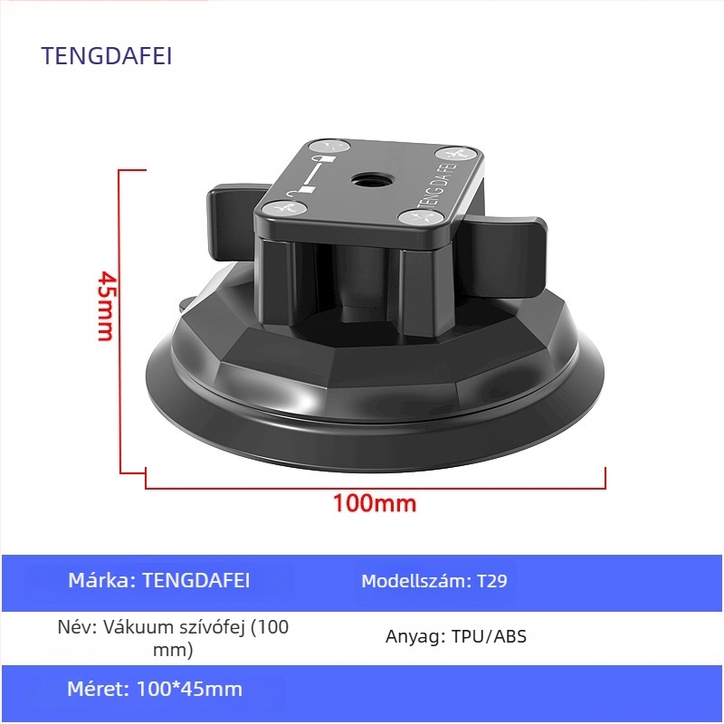 TENGDAFEI autótelefon tartó és állvány élő közvetítéshez (univerzális, ötvözet, modell T16)
