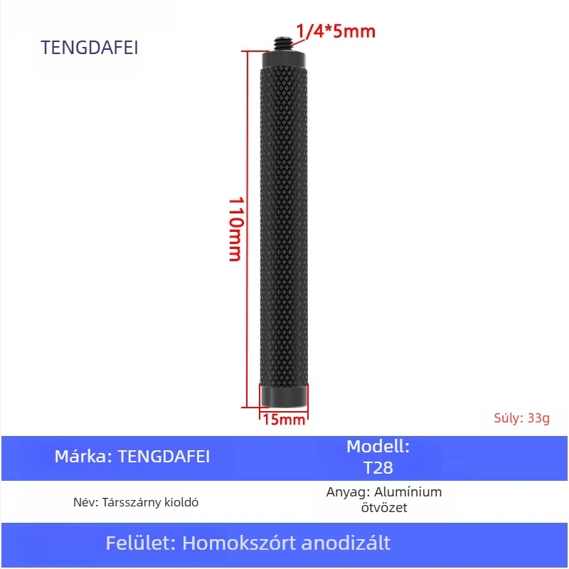 TENGDAFEI autótelefon tartó és állvány élő közvetítéshez (univerzális, ötvözet, modell T16)