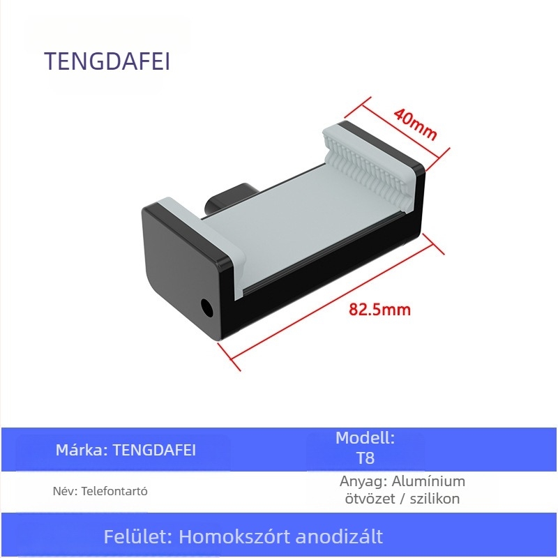 TENGDAFEI autótelefon tartó és állvány élő közvetítéshez (univerzális, ötvözet, modell T16)