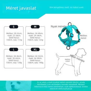 Yf mellény-stílusú hám kutyáknak és macskáknak, poliészter, fényvisszaverő, légáteresztő