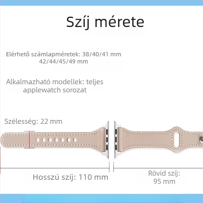 Top-grain valódi bőrből készült óraszíj Apple Watch és Huawei Watch-hoz, retro üzleti stílus, első réteg bőr, csattal