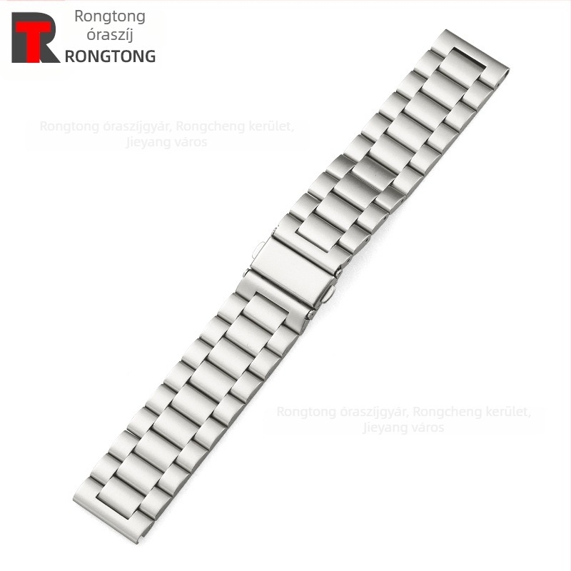 Rozsdamentes acél Apple Watch szíj, 22 mm, kompatibilis az Apple Watch 8/SE-vel