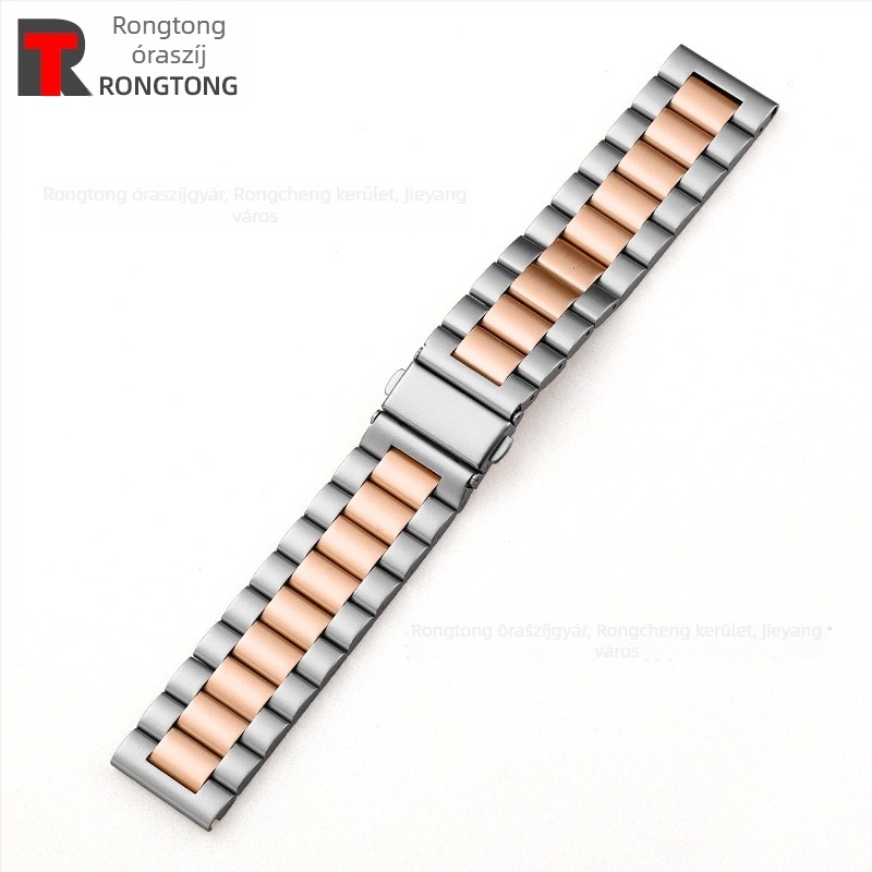 Rozsdamentes acél Apple Watch szíj, 22 mm, kompatibilis az Apple Watch 8/SE-vel