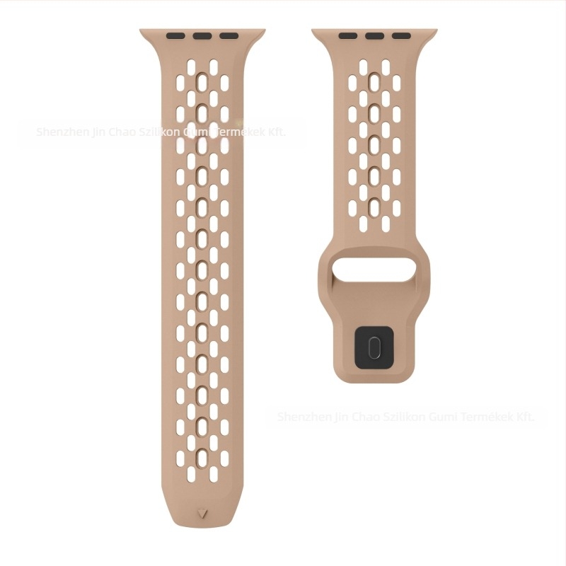 Szilikon óraszíj Apple Watchhoz — lélegző hálós dizájn, minimalist stílus, csattal záródó, 2025 megjelenés