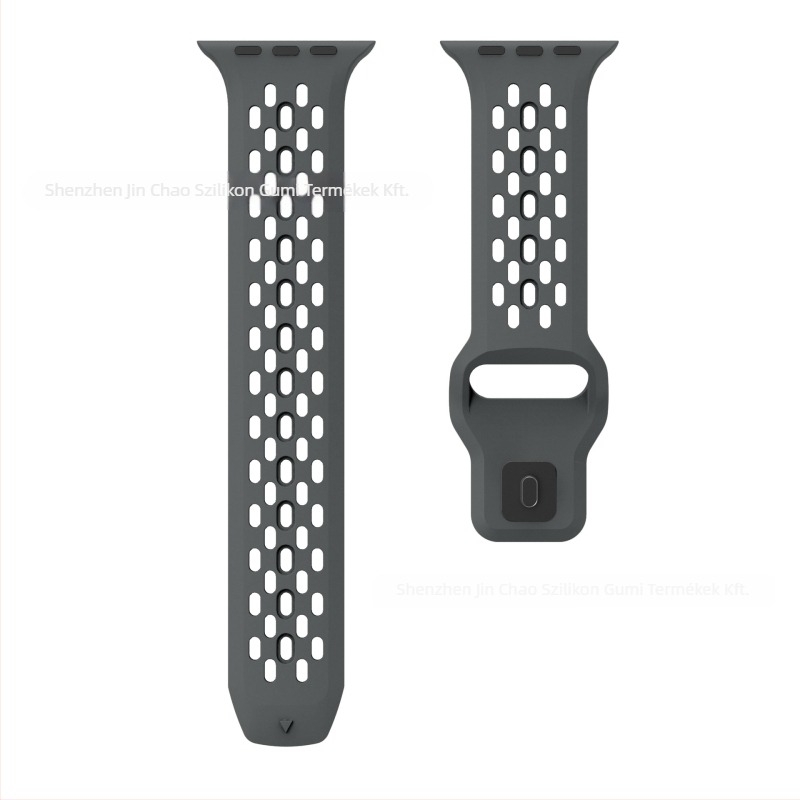 Szilikon óraszíj Apple Watchhoz — lélegző hálós dizájn, minimalist stílus, csattal záródó, 2025 megjelenés