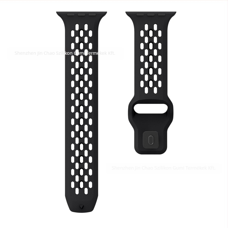 Szilikon óraszíj Apple Watchhoz — lélegző hálós dizájn, minimalist stílus, csattal záródó, 2025 megjelenés