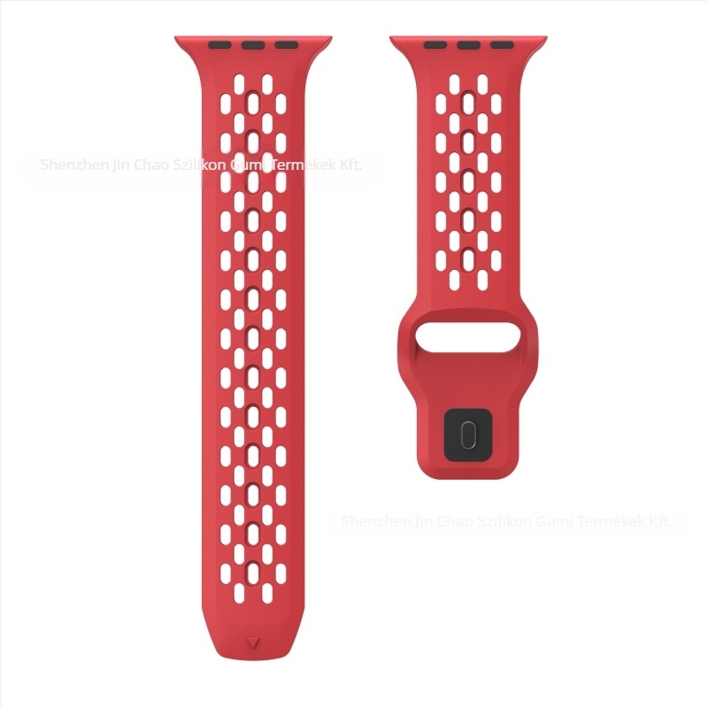 Szilikon óraszíj Apple Watchhoz — lélegző hálós dizájn, minimalist stílus, csattal záródó, 2025 megjelenés