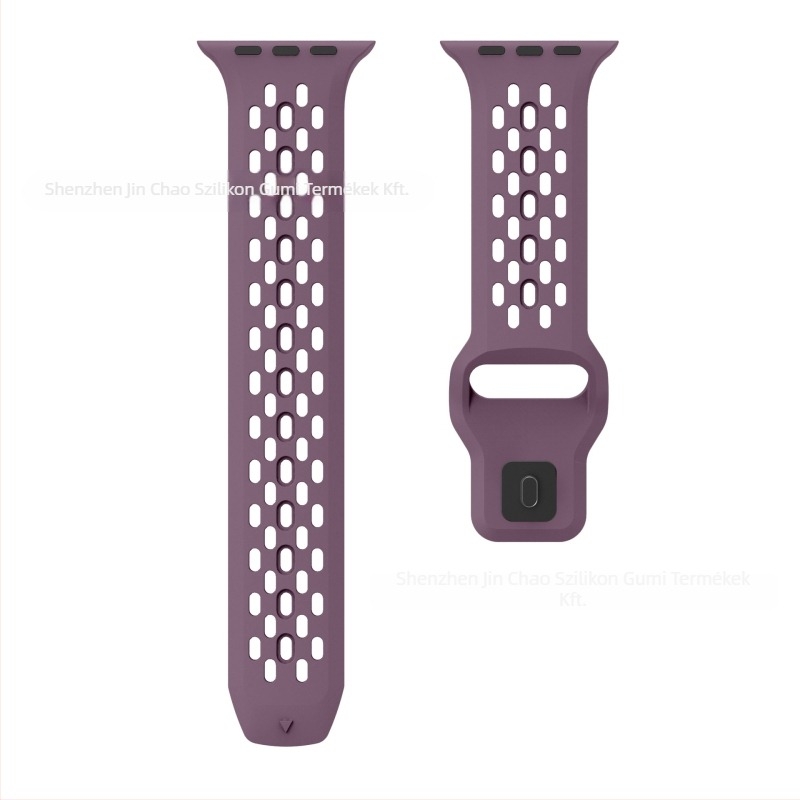 Szilikon óraszíj Apple Watchhoz — lélegző hálós dizájn, minimalist stílus, csattal záródó, 2025 megjelenés