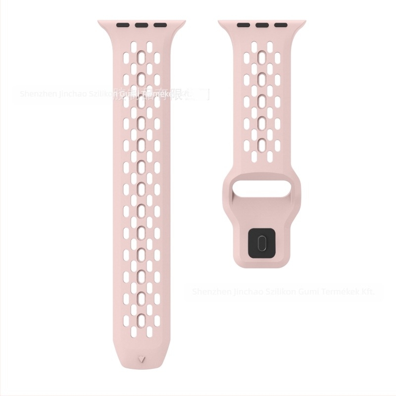 Szilikon óraszíj Apple Watchhoz — lélegző hálós dizájn, minimalist stílus, csattal záródó, 2025 megjelenés