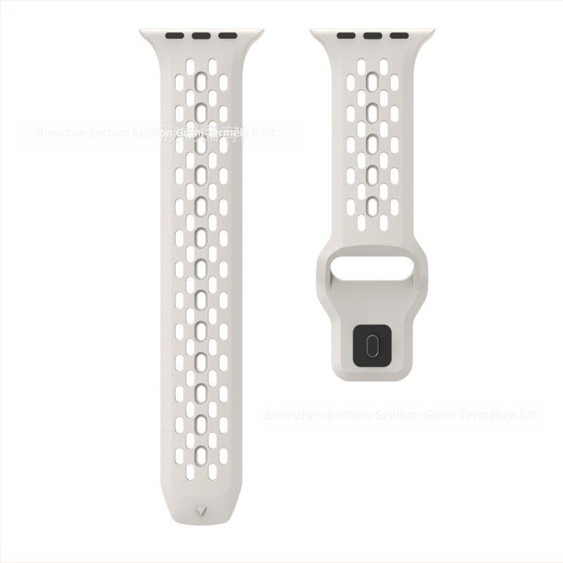 Szilikon óraszíj Apple Watchhoz — lélegző hálós dizájn, minimalist stílus, csattal záródó, 2025 megjelenés