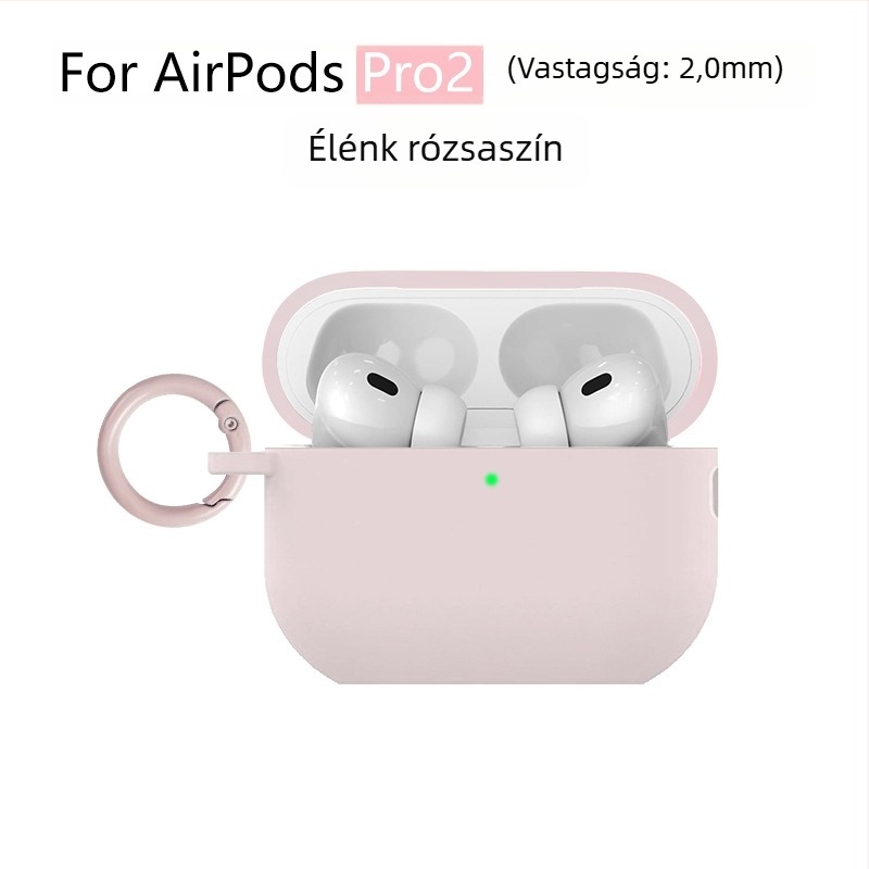 AirPods Pro 3 és AirPods 4. generációs védőtok – szilikon, injekciós öntéses kialakítás, Apple-kompatibilis