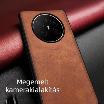 Huawei Mate70 Air bőrtok — ütésálló, üzleti stílus, Crazy Horse minta Mate60 Pro