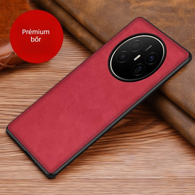 Huawei Mate70 Air bőrtok — ütésálló, üzleti stílus, Crazy Horse minta Mate60 Pro