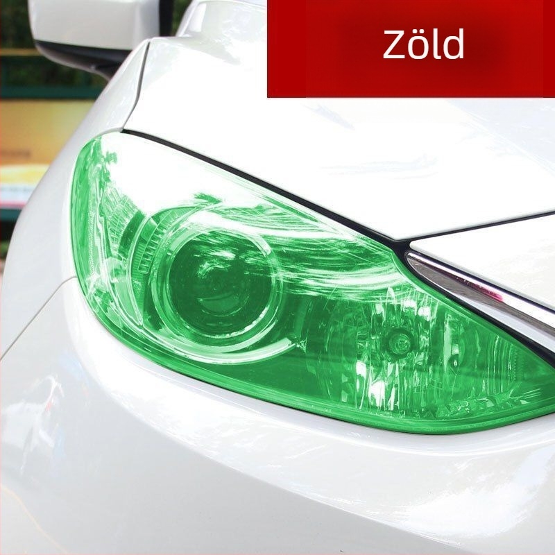 Autó lámpáinak védőfóliája, színváltó, fényes átlátszó felület, PVC, Rabbit hard