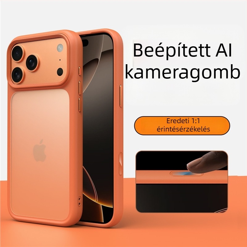 iPhone 17 Series kemény tok matt felülettel, mágneses rögzítés, esés elleni védelem, TPU+PC, kompatibilis az iPhone 17 Pro Max/Pro/17/Air