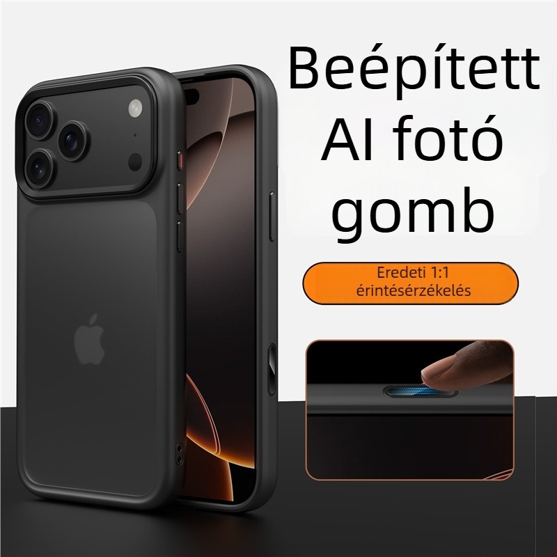 iPhone 17 Series kemény tok matt felülettel, mágneses rögzítés, esés elleni védelem, TPU+PC, kompatibilis az iPhone 17 Pro Max/Pro/17/Air