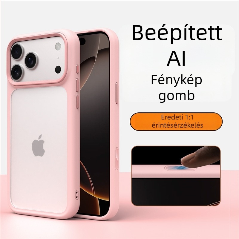 iPhone 17 Series kemény tok matt felülettel, mágneses rögzítés, esés elleni védelem, TPU+PC, kompatibilis az iPhone 17 Pro Max/Pro/17/Air