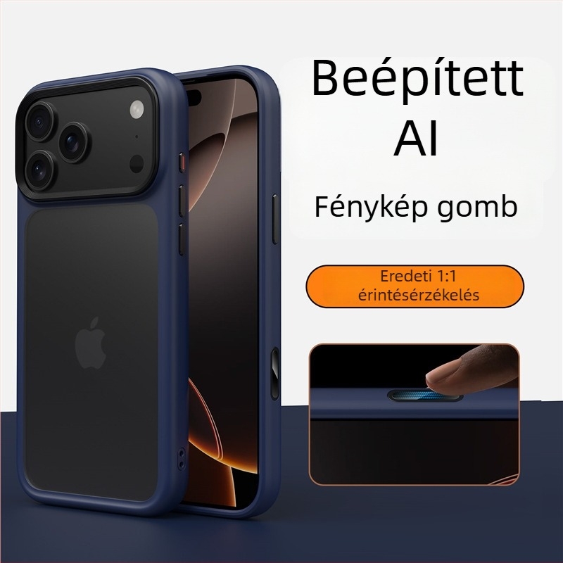 iPhone 17 Series kemény tok matt felülettel, mágneses rögzítés, esés elleni védelem, TPU+PC, kompatibilis az iPhone 17 Pro Max/Pro/17/Air
