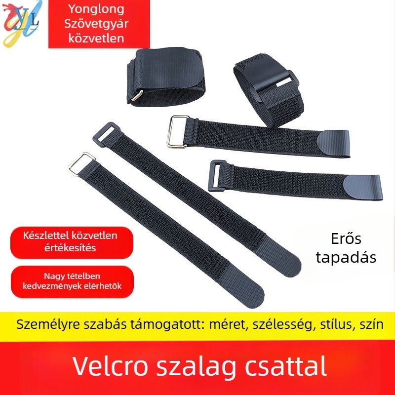 Velcro szalagok, nylon és poliészter, kábelekhez, táskákhoz, ruházathoz és felszereléshez — Yonglong