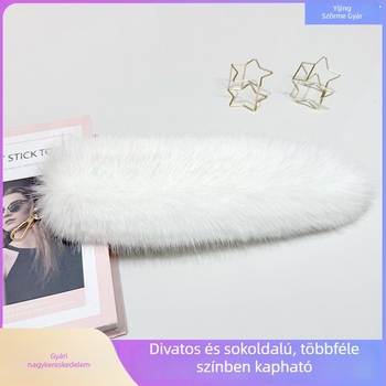 Kristályos műszőrme róka farok medál, műbőr táskadísz, cosplay kiegészítő, kulcstartó farokkal, Instagram-stílushoz illeszkedő