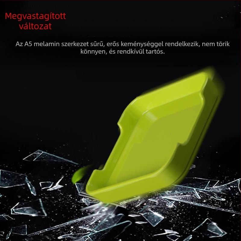 Melamin tál – űrlény alakú, egyszínű minta, glazúrozott felület, logó nyomtatás és testreszabási lehetőség, felnőtteknek, egyszerű stílus