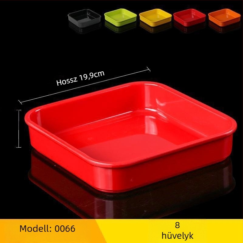 Melamin tál – űrlény alakú, egyszínű minta, glazúrozott felület, logó nyomtatás és testreszabási lehetőség, felnőtteknek, egyszerű stílus