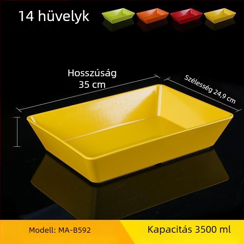 Melamin tál – űrlény alakú, egyszínű minta, glazúrozott felület, logó nyomtatás és testreszabási lehetőség, felnőtteknek, egyszerű stílus