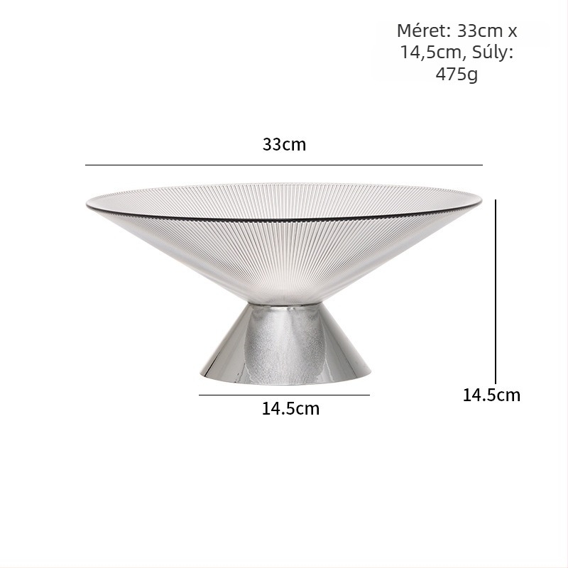 Gyümölcstál drenázs dizájnnal, selyemvirág anyaga, személyre szabás nélkül, univerzális stílus, születésnapi ajándék