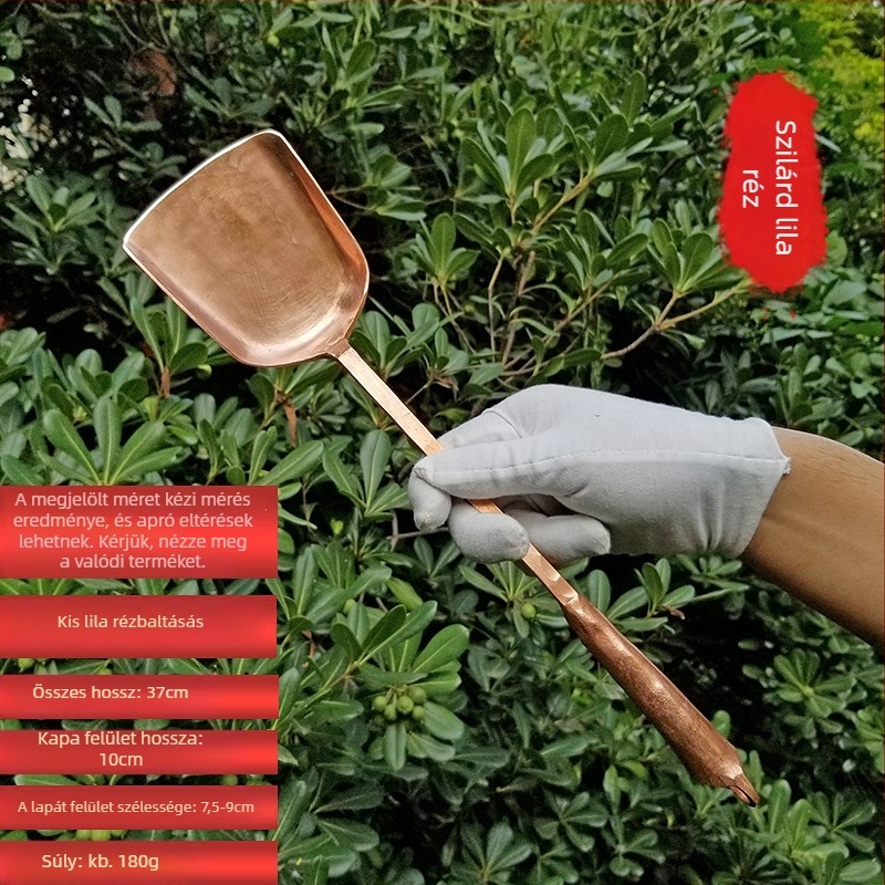 Rézkanál, modern egyszerű stílus, felnőtteknek, egyszínű mintázat, konyhai eszközök Copper Craftsman