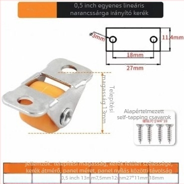 Bútor görgők, csendesek, TPE gumi és acélcsapágyakkal, modell TPE Furniture Silent Rollers, márka 3T8O