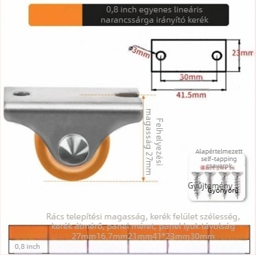 Bútor görgők, csendesek, TPE gumi és acélcsapágyakkal, modell TPE Furniture Silent Rollers, márka 3T8O