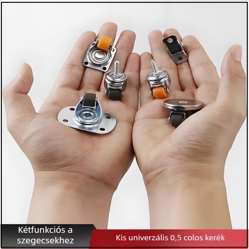 Bútor görgők, csendesek, TPE gumi és acélcsapágyakkal, modell TPE Furniture Silent Rollers, márka 3T8O