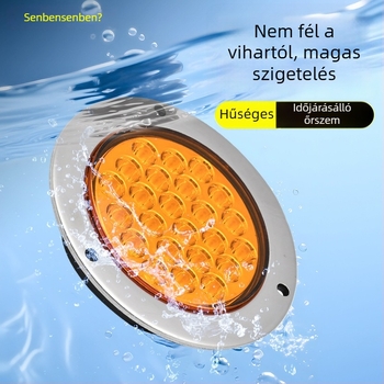 CIMC LED hátsó lámpa, 12–24V, 6000K, univerzális teherautó/van kompatibilitás