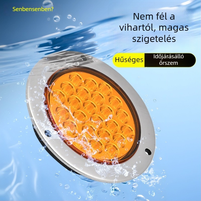 CIMC LED hátsó lámpa, 12–24V, 6000K, univerzális teherautó/van kompatibilitás